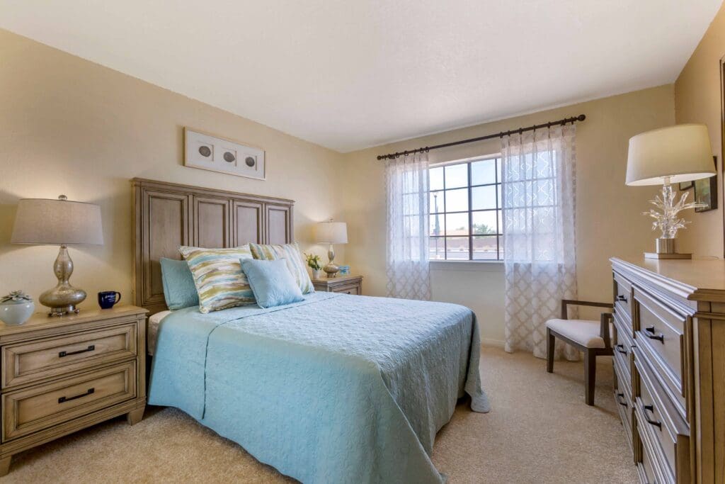 Resident's bedroom at Inspirations of Mesa.