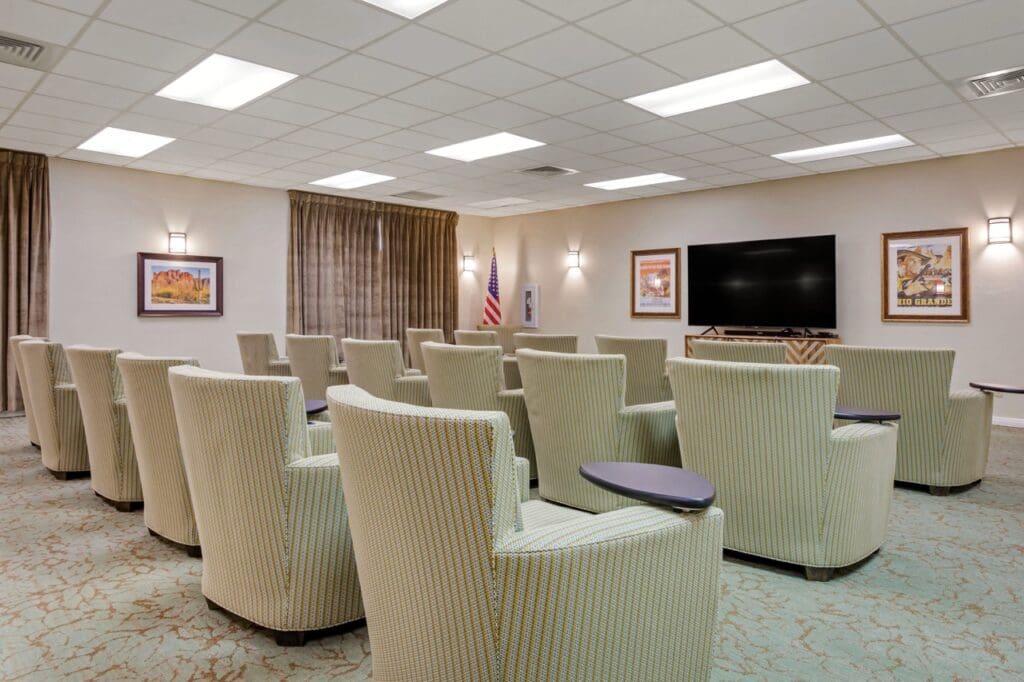 Movie theater at Inspirations of Mesa.